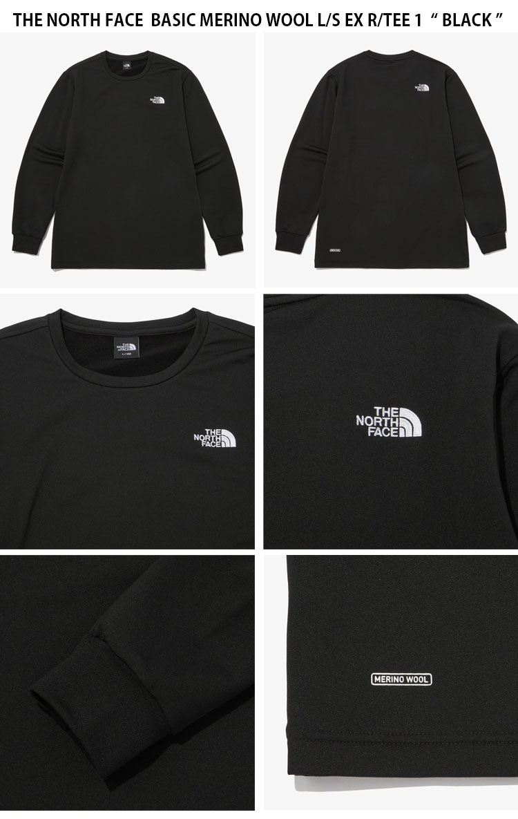 楽天市場】THE NORTH FACE ノースフェイス ロンT BASIC MERINO WOOL L