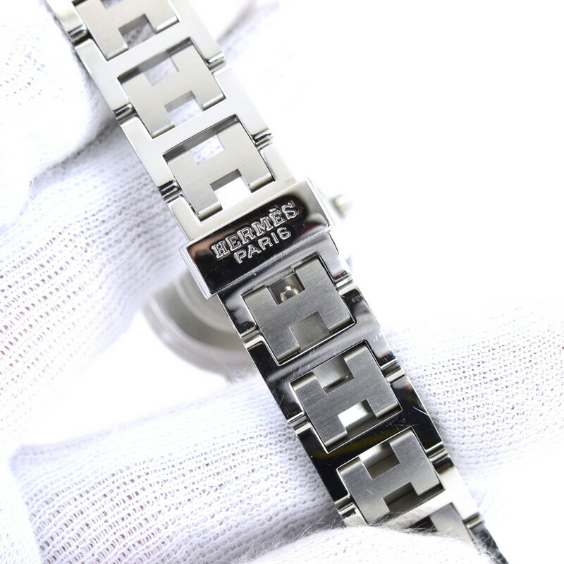 HERMESエルメス クリッパーホワイトCL4210腕時計レディース電池2026