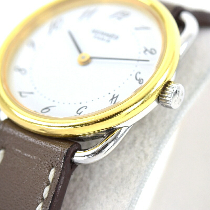 楽天市場】エルメス アルソー レディースウォッチ SS×GP 革ベルト