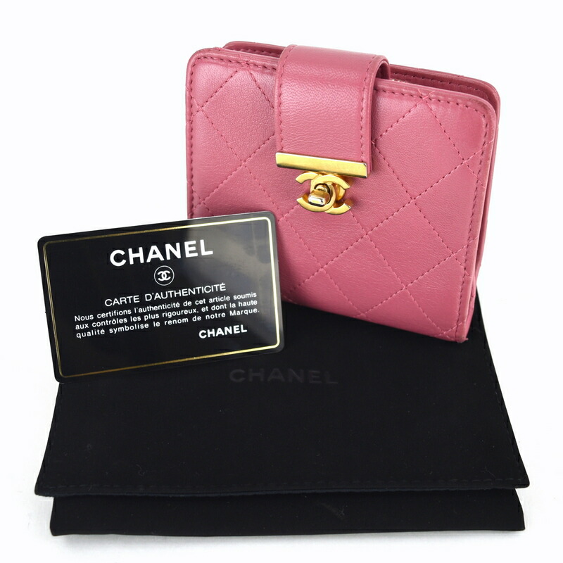 楽天市場】シャネル 財布 レディース 二つ折り財布 マトラッセ レザー