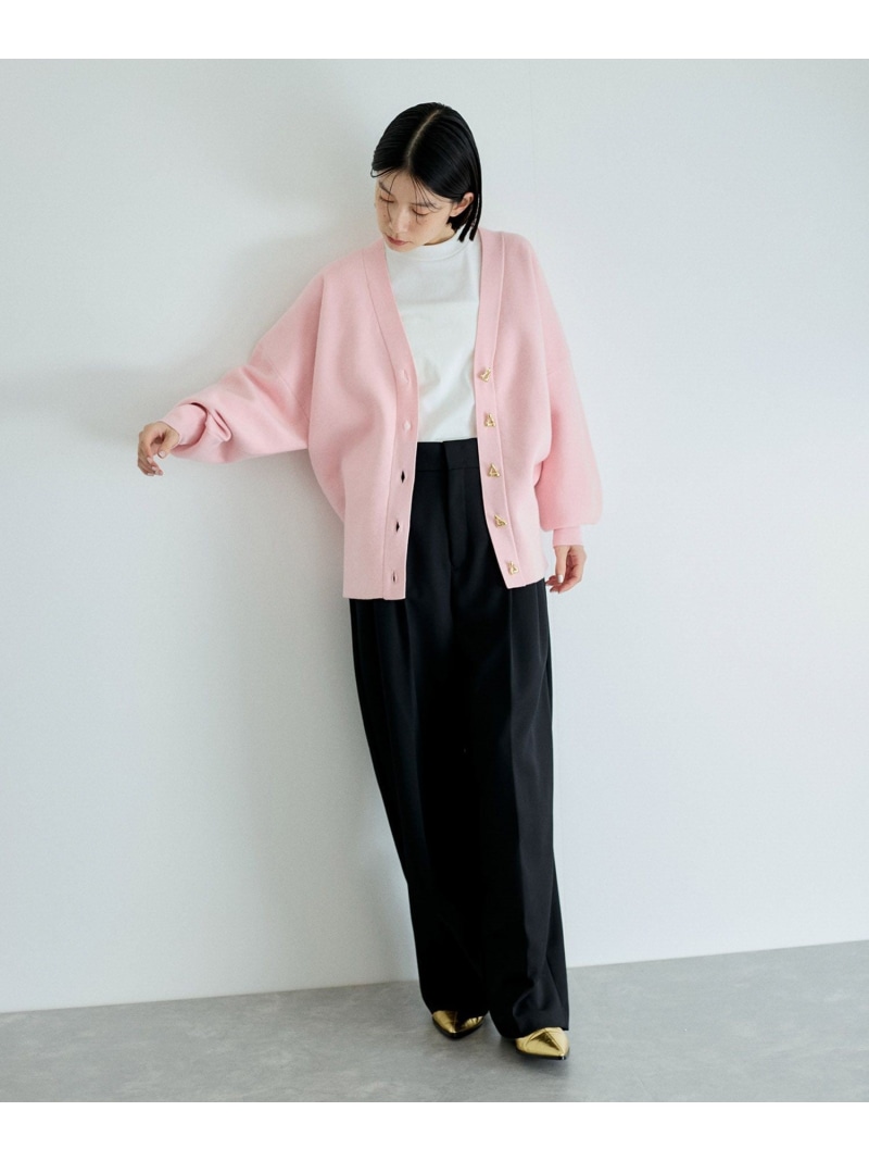 楽天市場】【SALE／30%OFF】トライアングルボタンミドルカーディガン