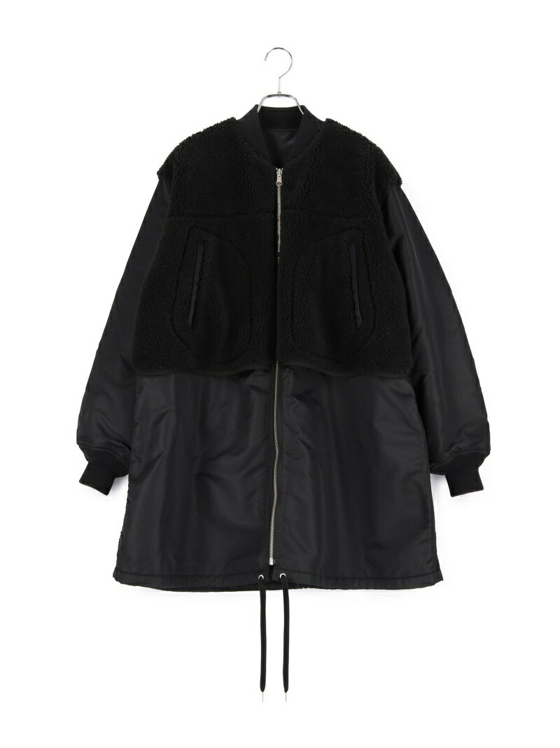 楽天市場】《ドラマ着用》【サステナブル】MA-1ボアリバーシブルコート