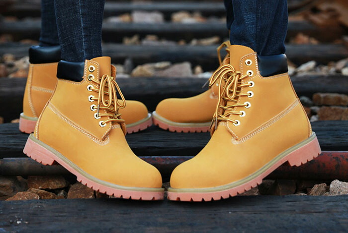 楽天市場】ブーツ メンズ 防滑 保温 ワークブーツ レースアップ 本革