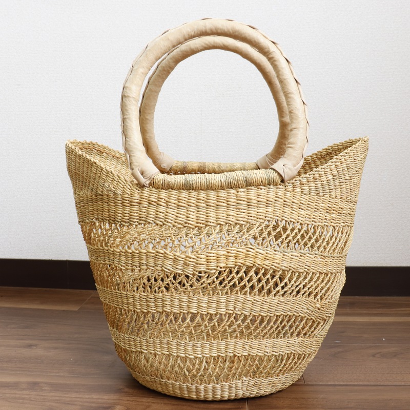 楽天市場】ボルガ丸底ニケフォルムバスケット 透かし ナチュラル【かご