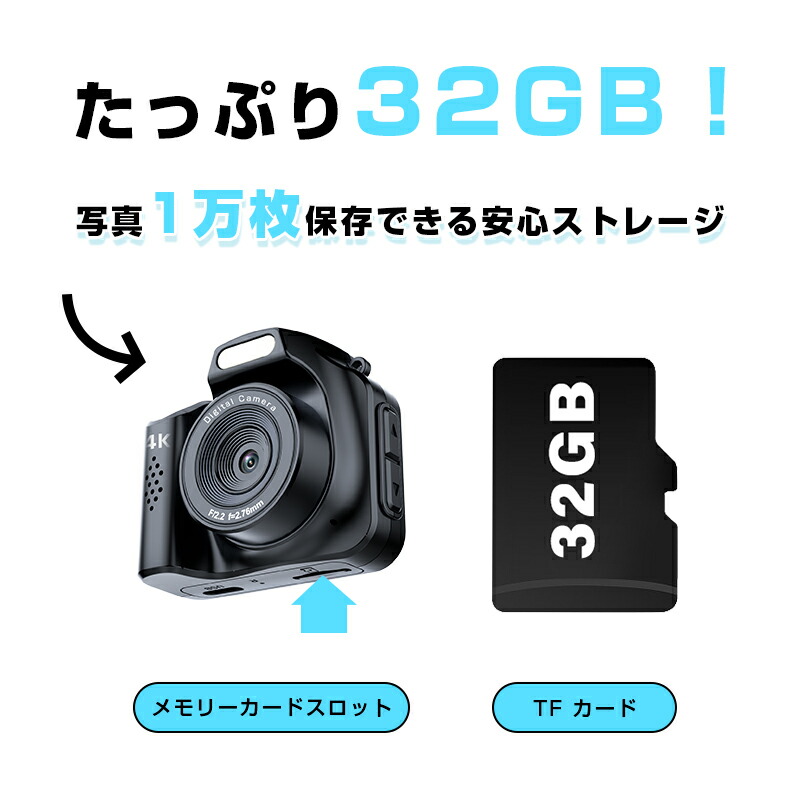 楽天市場】デジタルカメラ ビデオカメラ 極小型 軽量 コンパクト 4K高