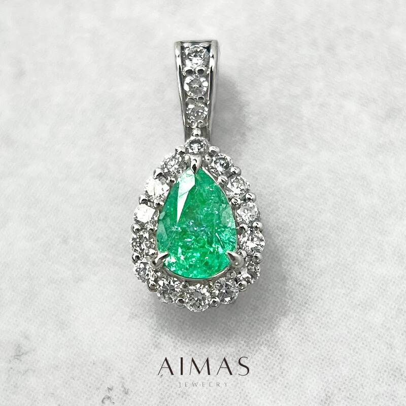 楽天市場】パライバトルマリン 0.405ct ペンダントトップ PT950