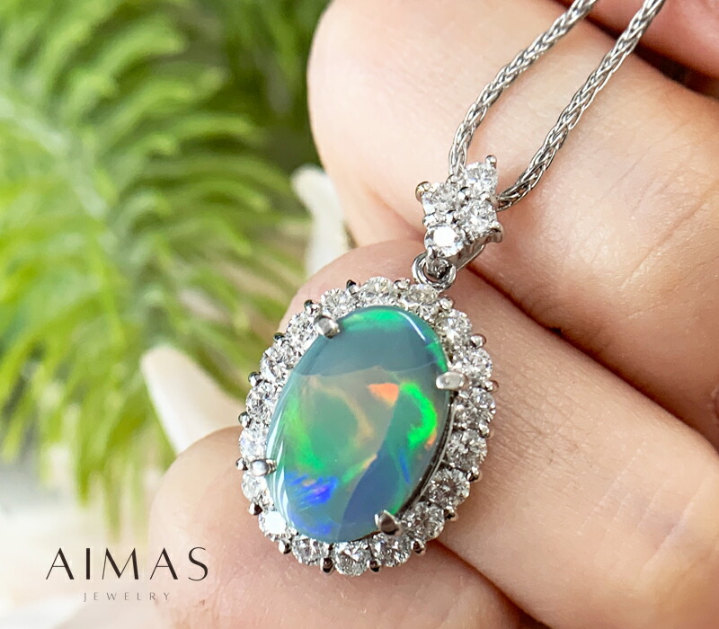 楽天市場】ブラックオパール 2.78ct ダイヤモンド 1ct オーバル 楕円