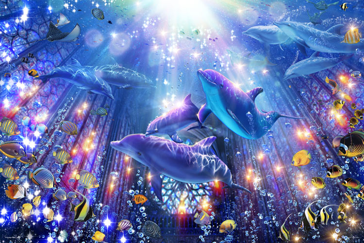 楽天市場】ジグソーパズル アクアティックコングリゲーション(ラッセン