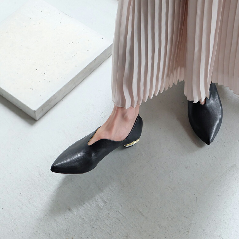 楽天市場】MANA マナ スリッポン ふかふかバブーシュ本革 ポインテッド