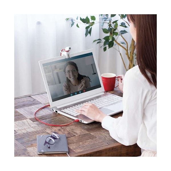 楽天市場】エレコム 200万画素Webカメラ wanco ホワイト UCAM-C525FBWH