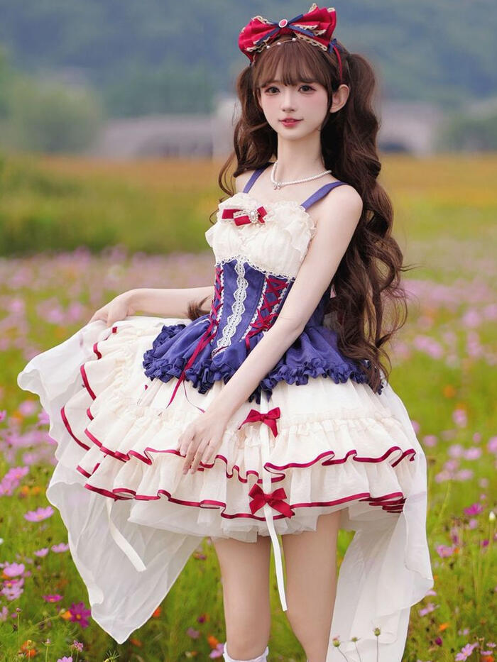 楽天市場】新作 ゆめかわいい ロリータ ドレス ミニ丈 ジャンパー