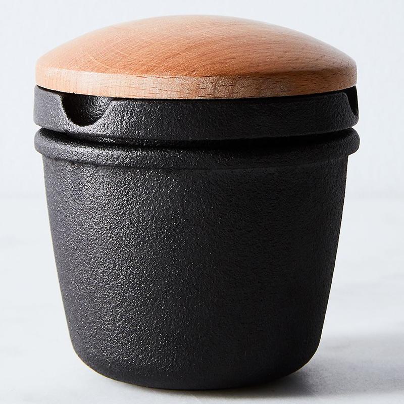 楽天市場】スパイスグラインダー ミル すり鉢 鋳物製 木製フタ付