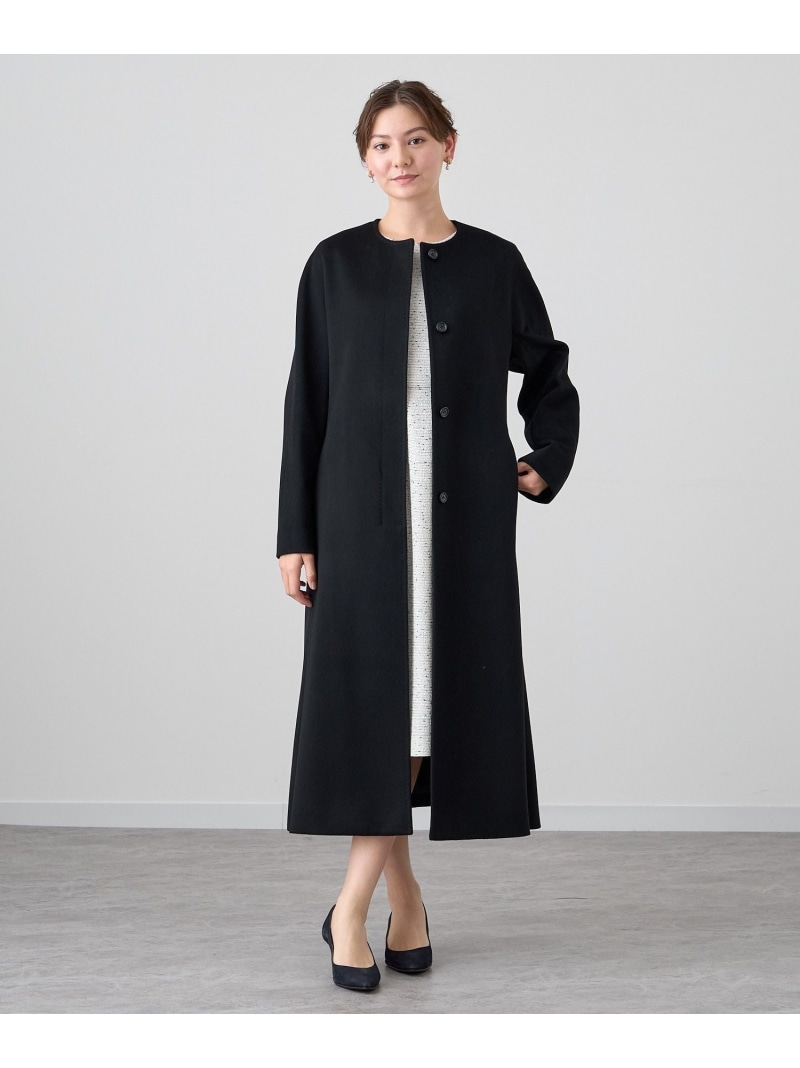 楽天市場】【SALE／30%OFF】カシミヤノーカラーベルトコート ANAYI