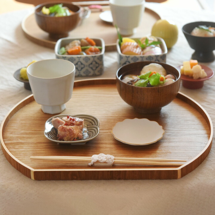 楽天市場】半月膳 お盆 トレイ 36cm トレー 北欧 トレイ おしゃれ お盆