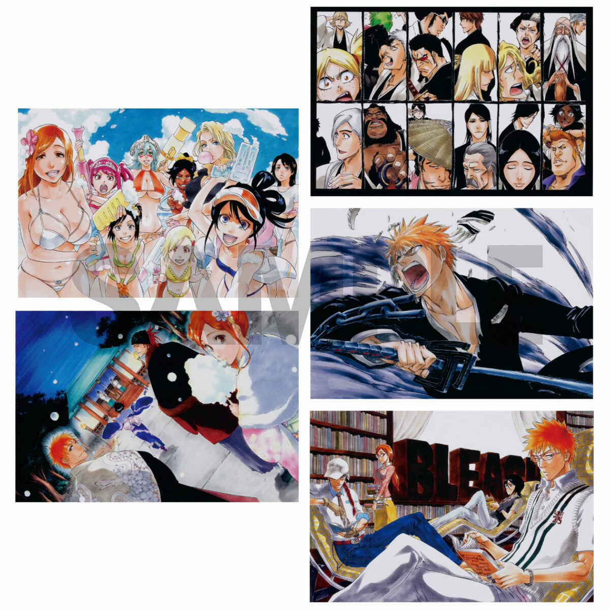 楽天市場】【新品】BLEACH原画展 BLEACH ポストカード5枚セット No.3