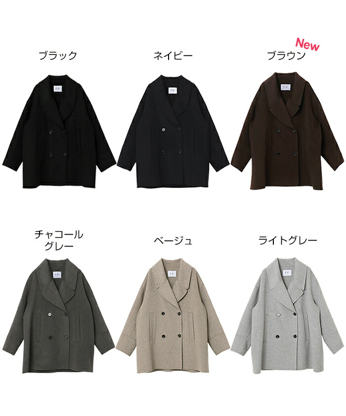 楽天市場】evernavy エバーネイビー リバー ピーコート レディース