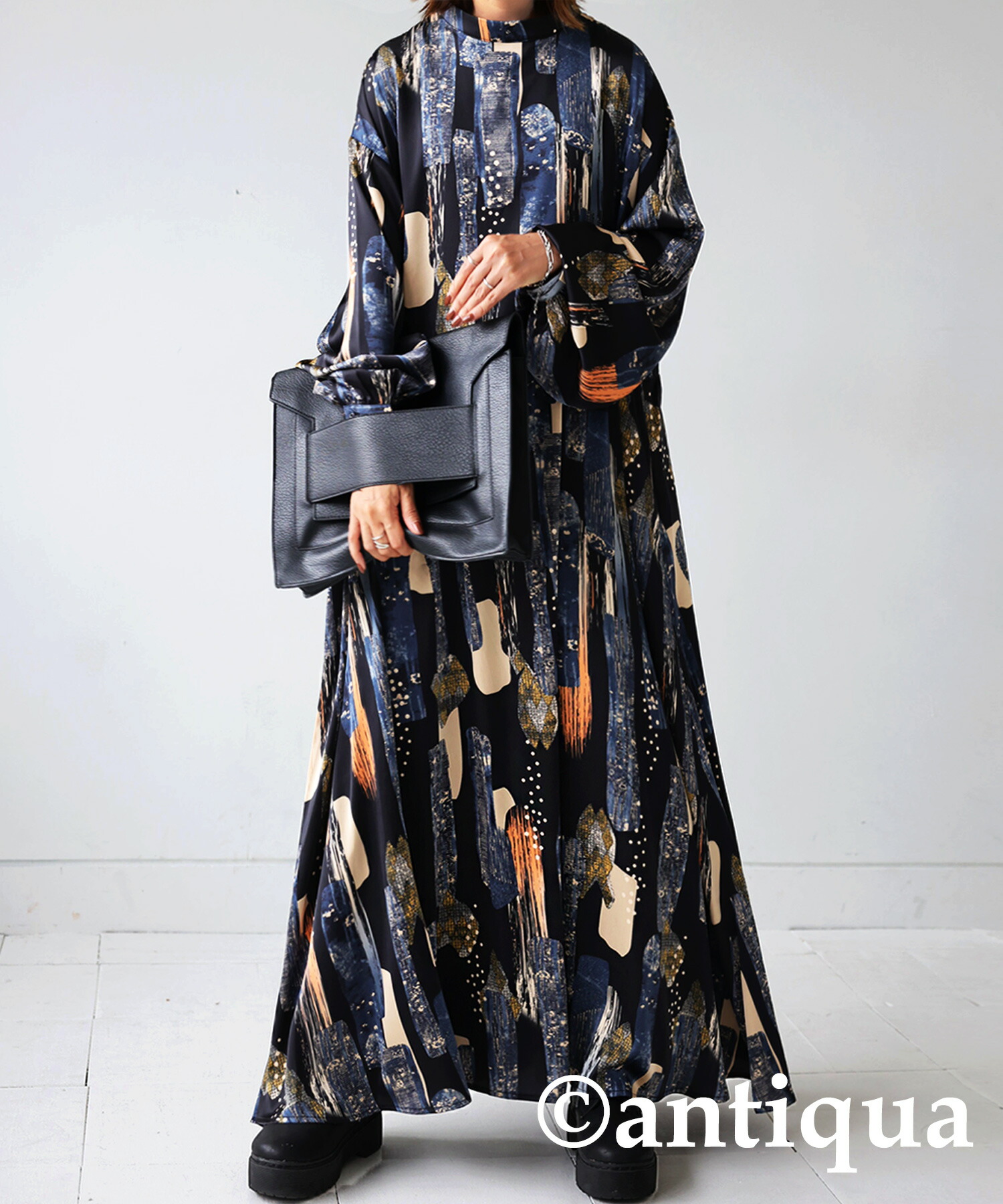 楽天市場】アート柄ワンピース ワンピース レディース ロング 送料無料