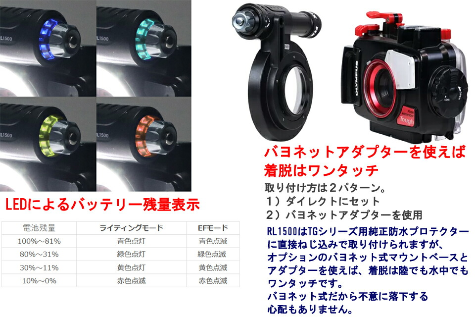 楽天市場】Fisheye FIX リングライト RL 1500 #30614 ダイビング