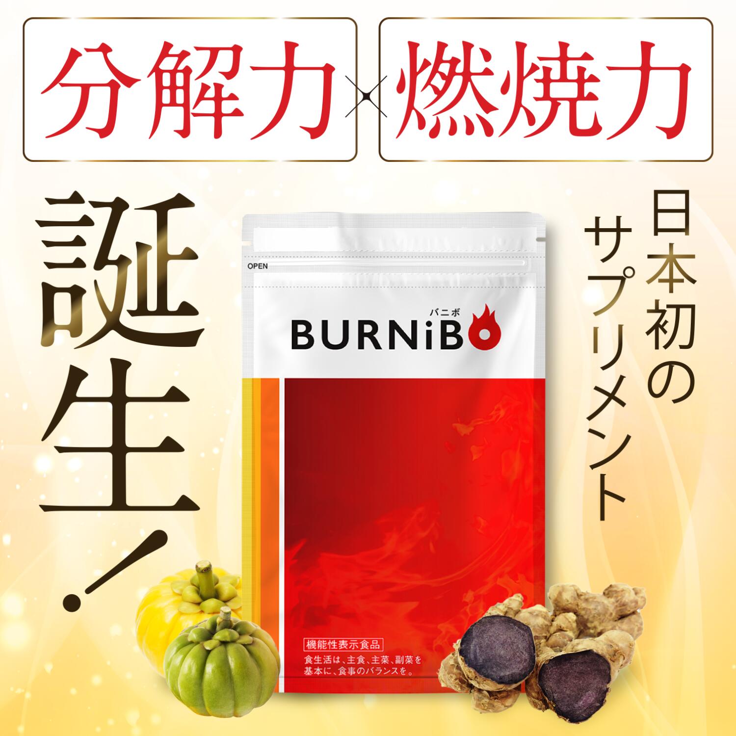楽天市場】【日本初ダイエット特化】 サプリ 機能性表示食品 BURNIBO
