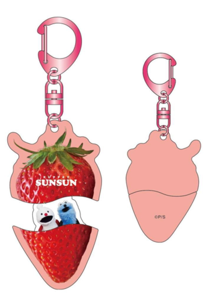 楽天市場】パペットスンスン パカッとアクリルキーホルダーいちご