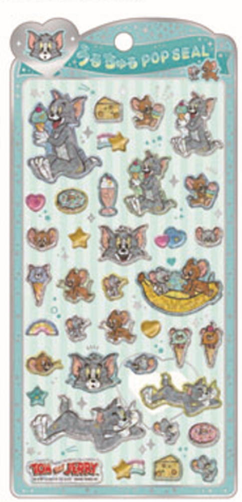 楽天市場】トムとジェリー うるちゅるポップシールトム ジェリー