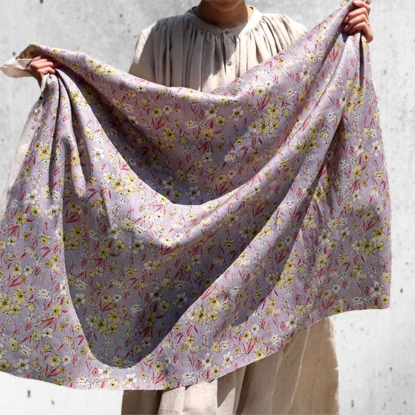 楽天市場】洗いをかけた リネンプリント ランス 60番手 50cm単位【 麻