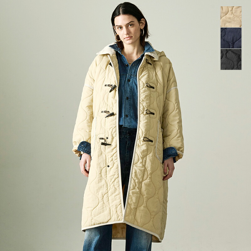 kha:ki カーキ ミリタリー キルト ダッフルコート “MIL QUILT DUFFLE