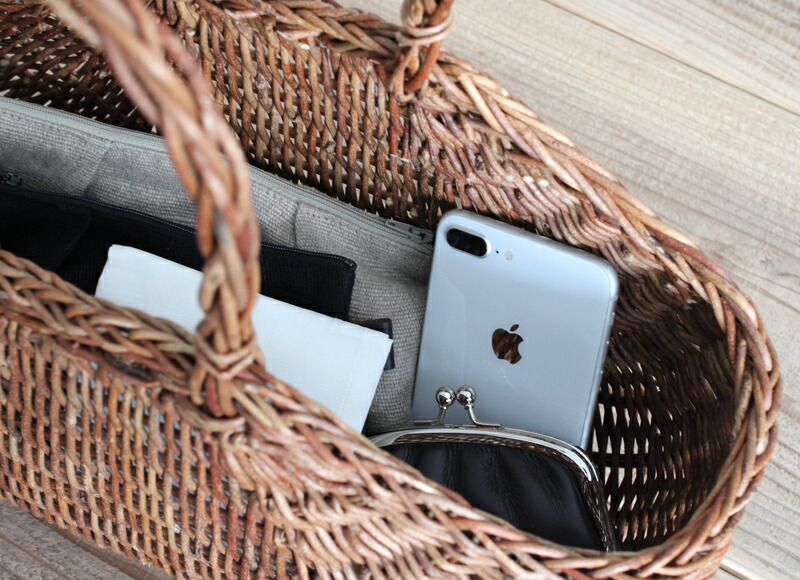 楽天市場】松野屋 あけび 織編 手提げ かごバッグ 小 青森県の 良質な