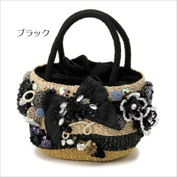 楽天市場】mahalmixage/マハルミクサージュ かごバッグ ボーダーリボン