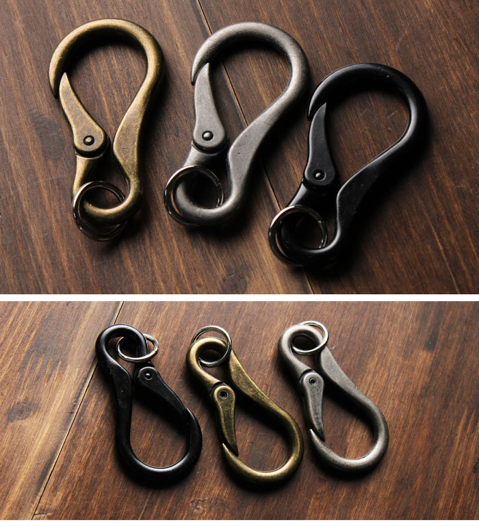 楽天市場】カラビナ アンティーク キーチェーン キーリング キーフック