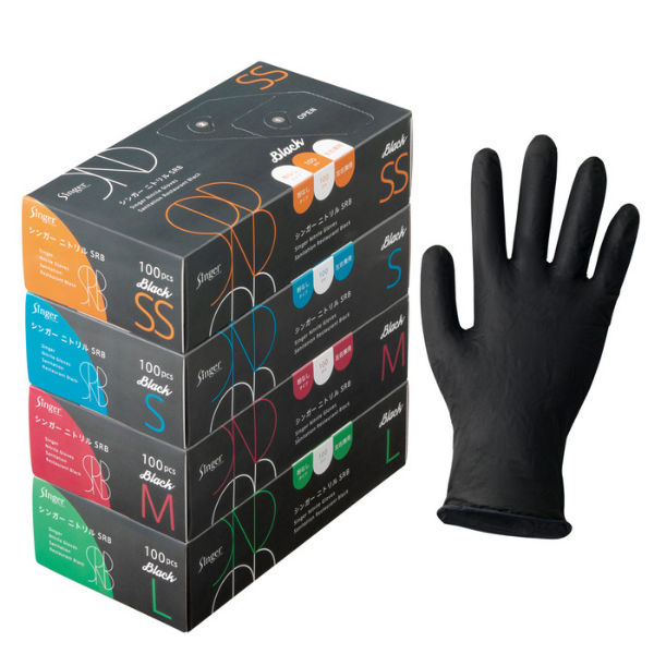 楽天市場】宇都宮製作 ニトリル手袋 Lサイズ 100枚入 黒 ブラック