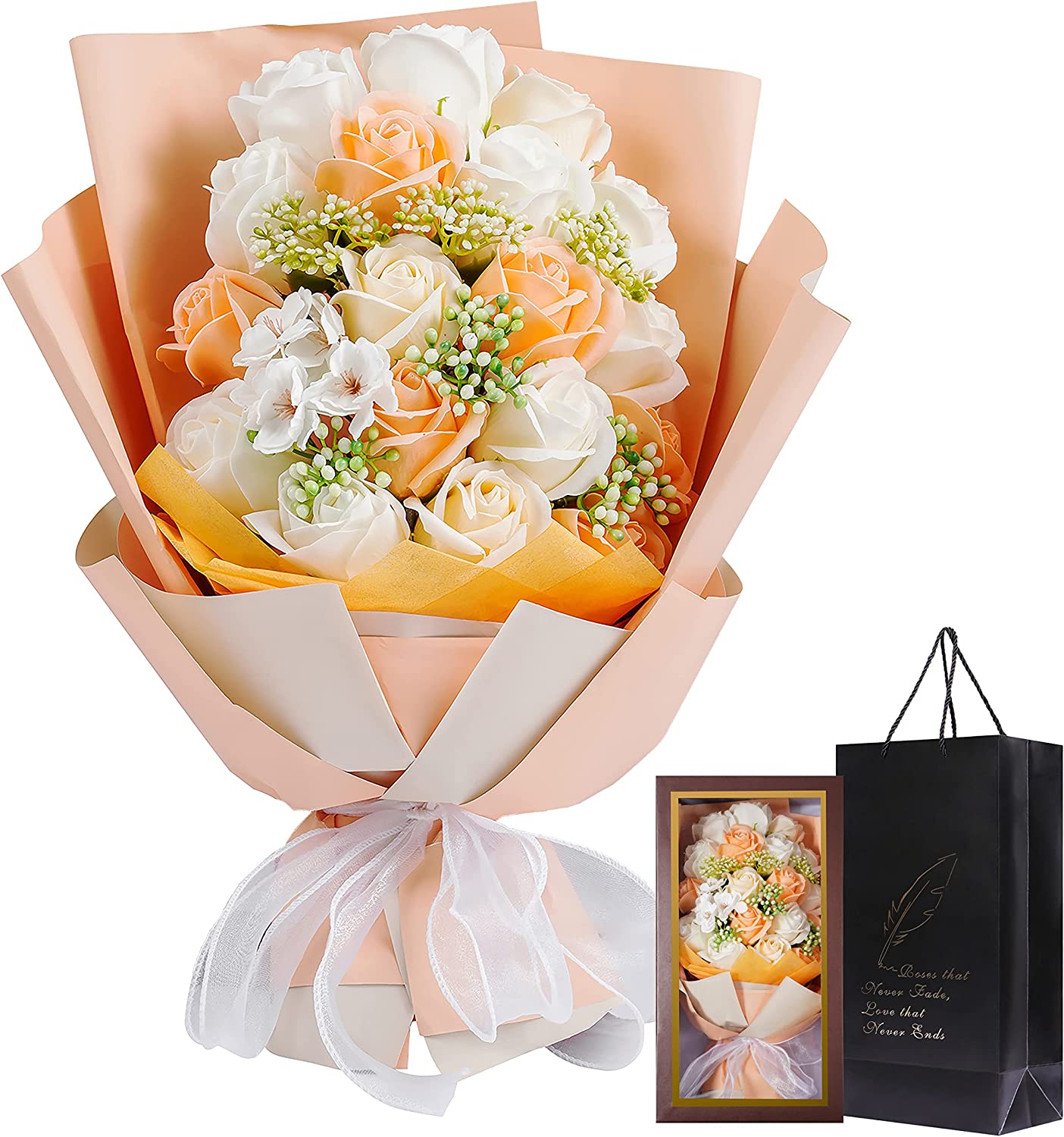 楽天市場】ソープフラワー花束 敬老の日 母の日フラワーギフト バラ 18