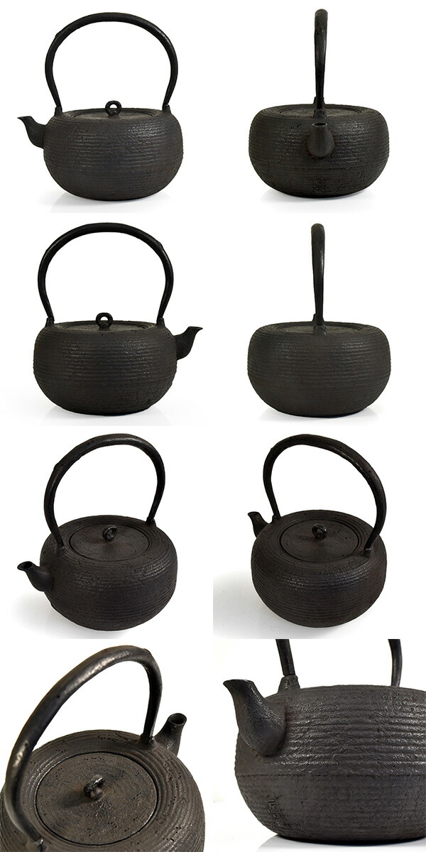 楽天市場】南部鉄器 桐箱入り 小泉仁左衛門作 大糸目文姥口平丸形 鉄瓶