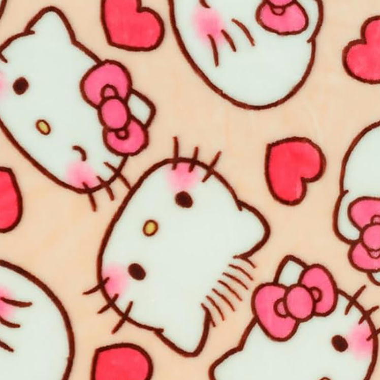 楽天市場】ハローキティ ひざ掛け毛布 スウィートラバー 丸眞