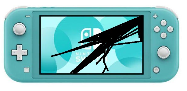 Nintendo Switch Lite ターコイズ 画面ひびあり Nintendo Switch Lite