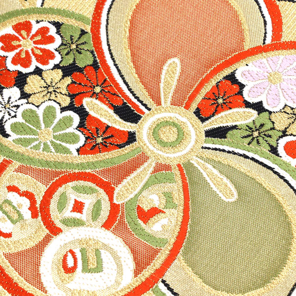 楽天市場】着物 帯 振袖用 西陣 大光謹製 袋帯 渦波に梅 あすかや