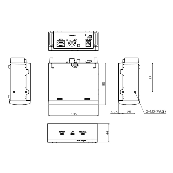 楽天市場】【i-PRO】 WJ-PR201UX 即納 同軸LANｺﾝﾊﾞｰﾀｰ ﾚｼｰﾊﾞｰ側 1CH