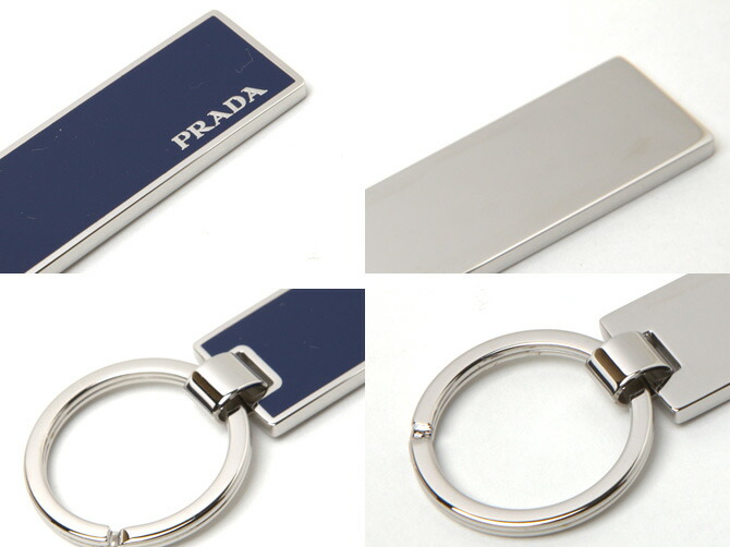 楽天市場】プラダ キーホルダー PRADA ロゴ入りメタル プレート