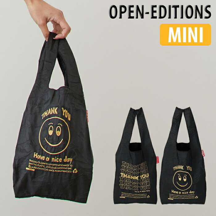 楽天市場】オープンエディション エコバッグ ミニ OPEN EDITIONS THANK