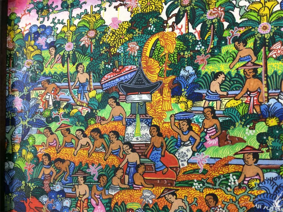 バリ島絵画 絵画バリ島 No.0303 絵画バリ島 No.0303 【公式通販】