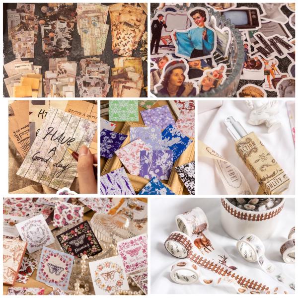 断捨離】コラージュ素材 紙モノ まとめ売り 断捨離】コラージュ