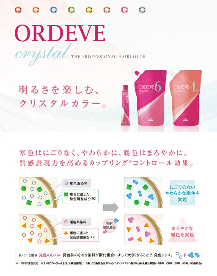 楽天市場】ミルボン オルディーブ クリスタル c8-15 80g ブルー