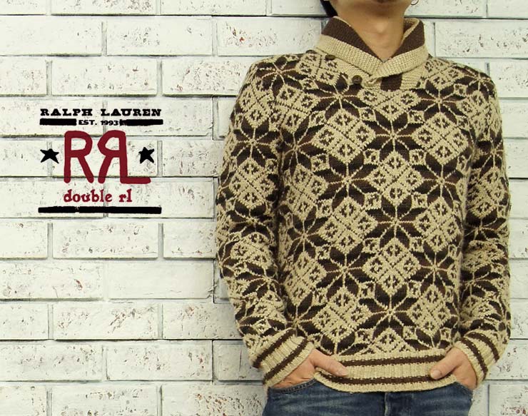 楽天市場】RRL ラルフローレン ダブルアールエル ショールカラー 雪柄