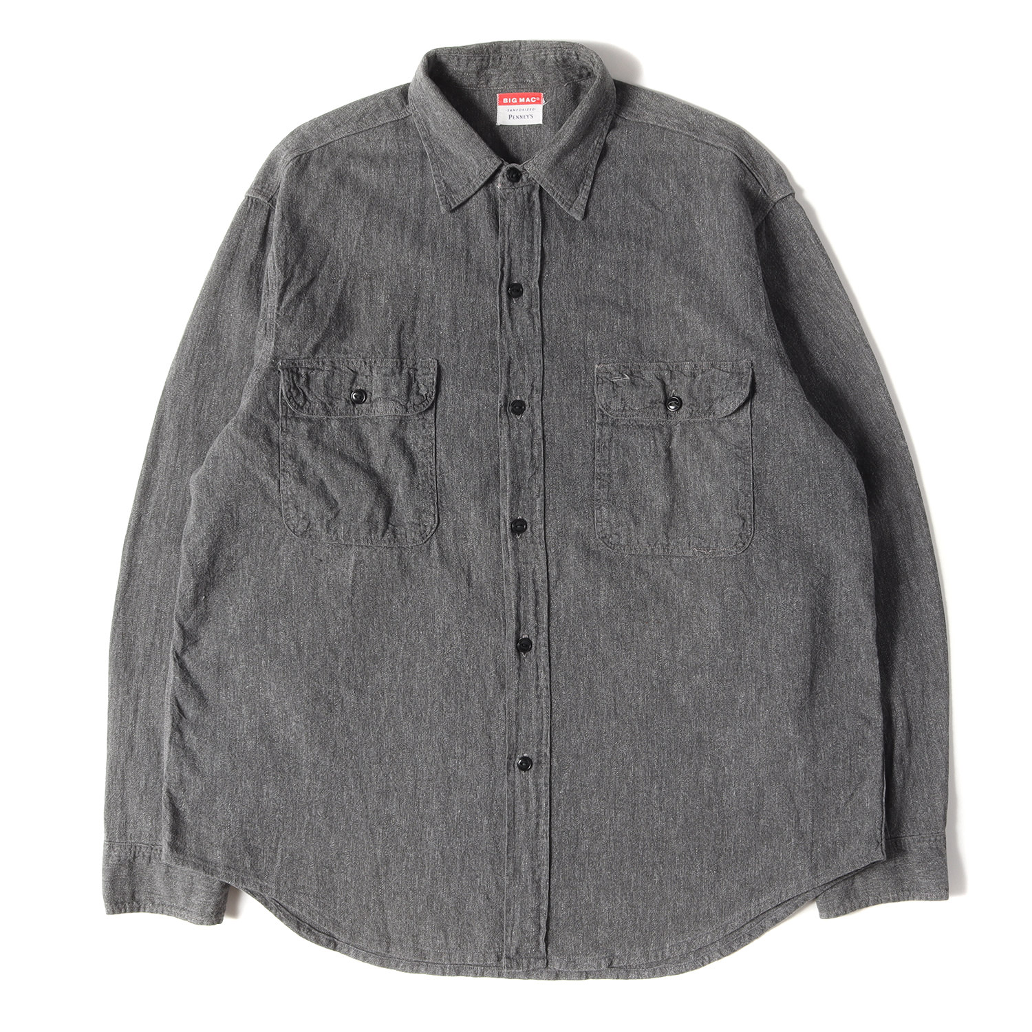 楽天市場】Big mac ビッグ マック シャツ ブラック シャンブレーシャツ