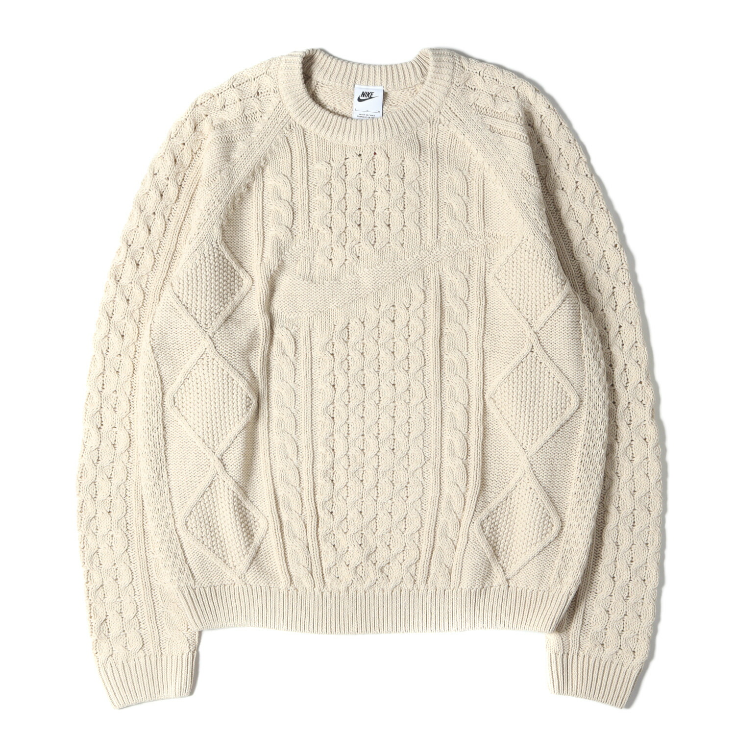 楽天市場】NIKE ナイキ ニット サイズ:L 22AW スウッシュ ケーブル編み