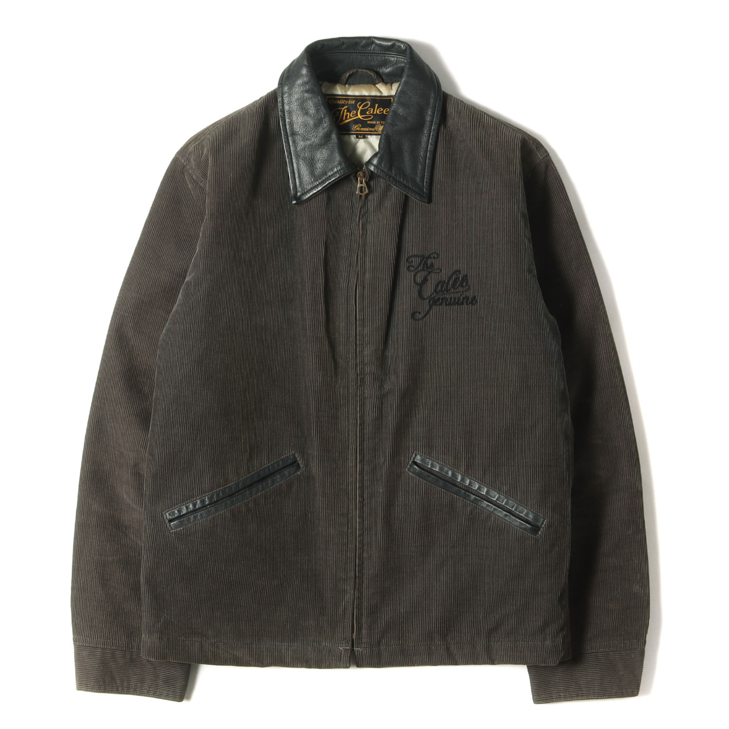 楽天市場】CALEE キャリー ジャケット サイズ:M チェーン刺繍 ロゴ 襟