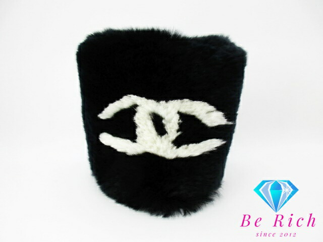 楽天市場】シャネル CHANEL ココマーク ラパン ファー リストバンド