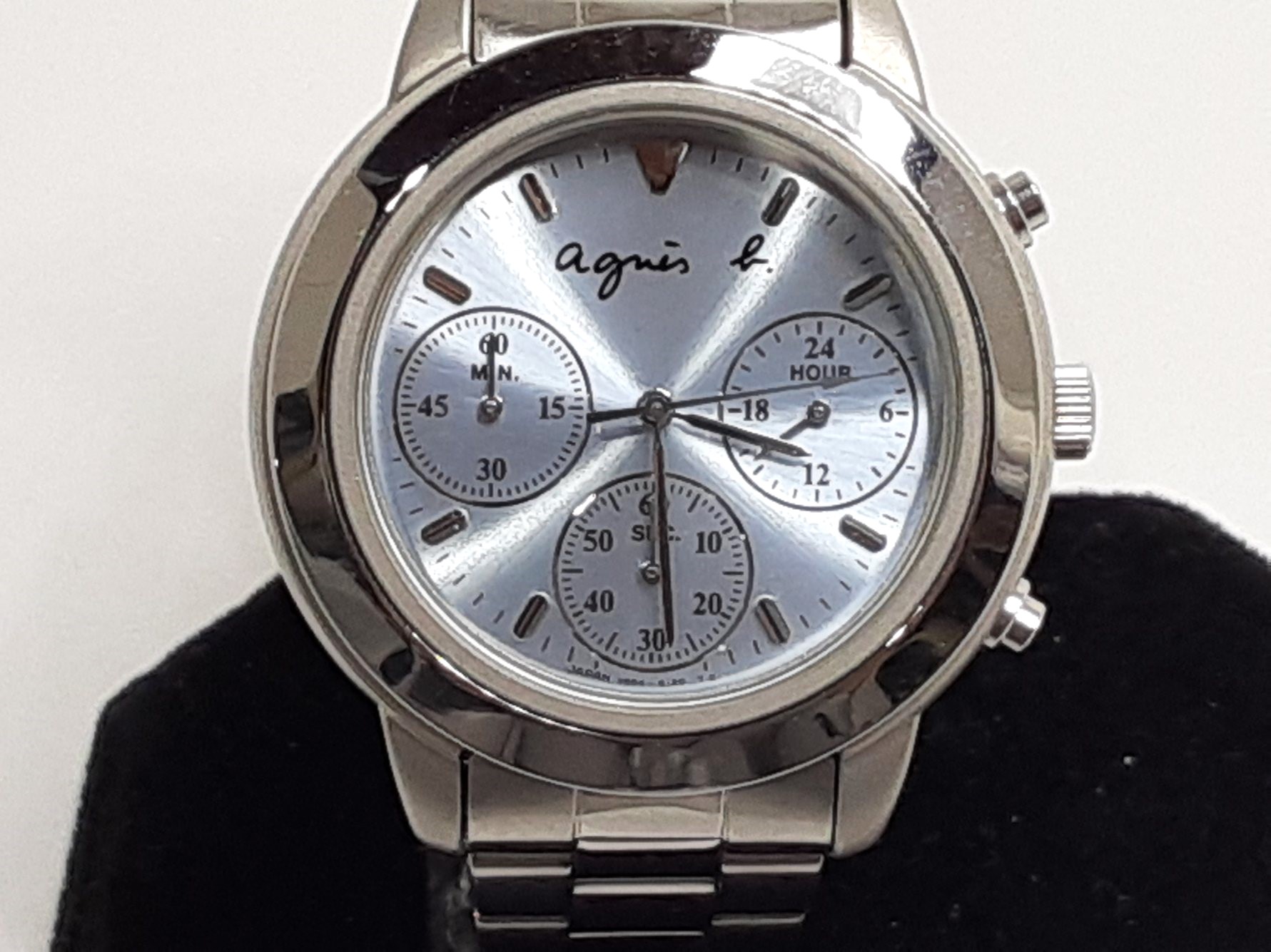 楽天市場】アニエスベー agnes b. クロノグラフ 腕時計 V654-6100 青