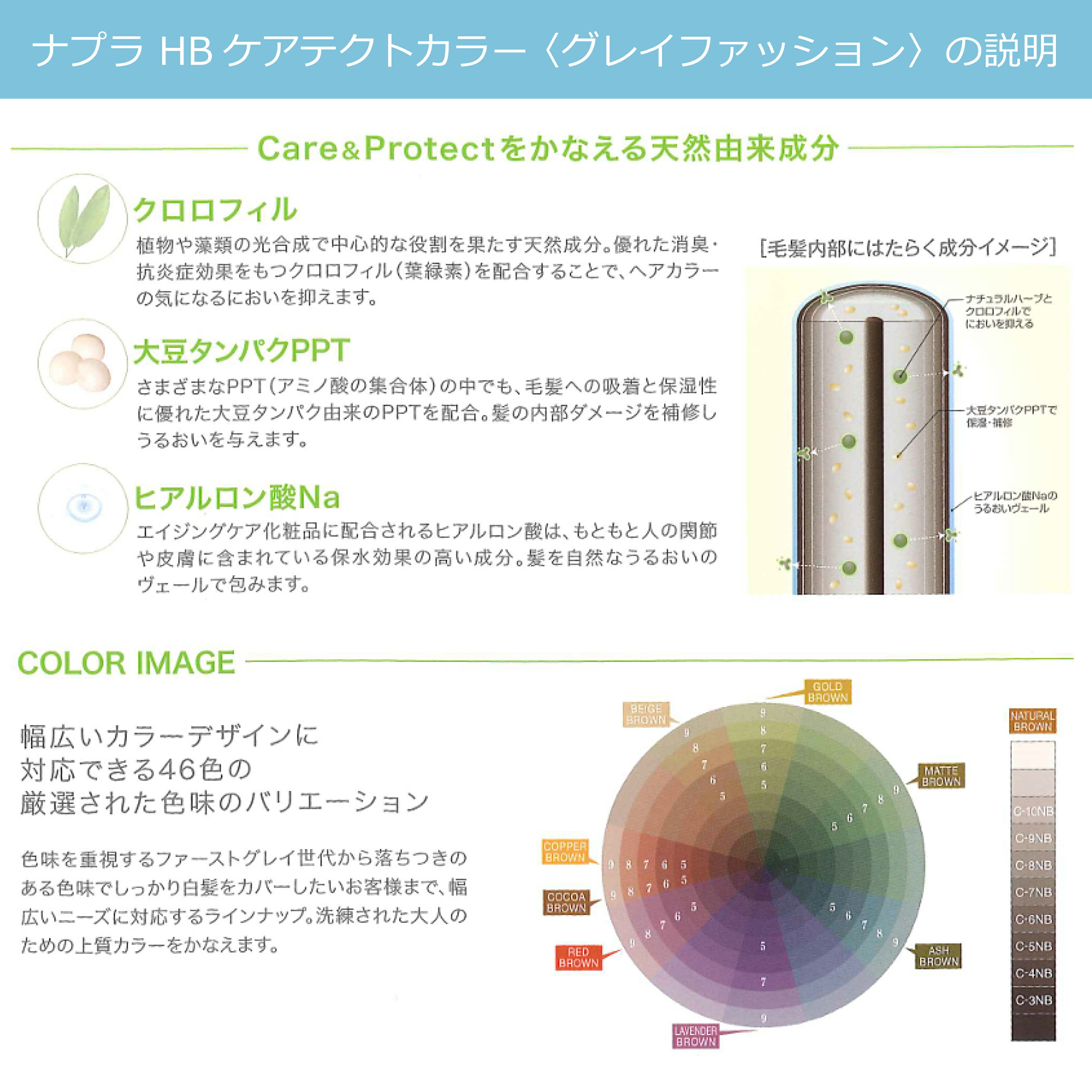 楽天市場】白髪染め ナプラ HB ケアテクト カラー 80g 1本と オキシ