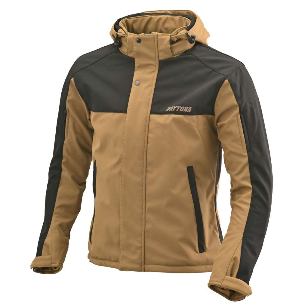 楽天市場】DJ-005 ソフトシェルジャケット防風 ブラウン Mサイズ